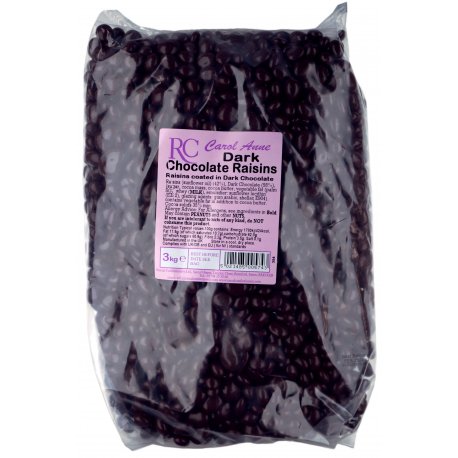 Plain Chocolate Raisins 3Kg