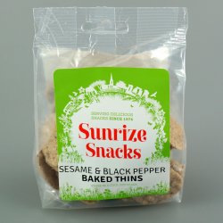 Sesame & Black Pepper Baked Thins 50g Sesame & Black Pepper Baked Thins 50g